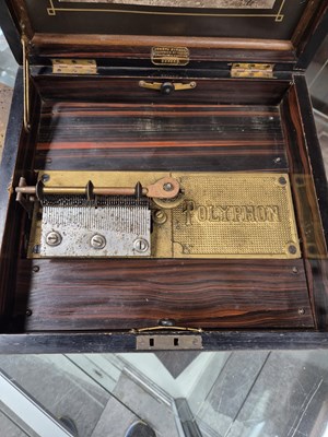 Lot 194 - A Vintage Polyphon Music Box with various...