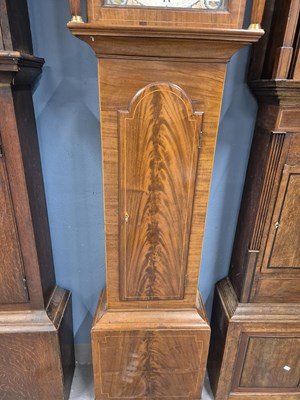 Lot 190 - A 19th-century mahogany cased longcase/....