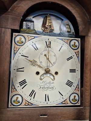 Lot 190 - A 19th-century mahogany cased longcase/....