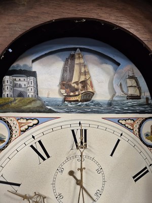 Lot 190 - A 19th-century mahogany cased longcase/....