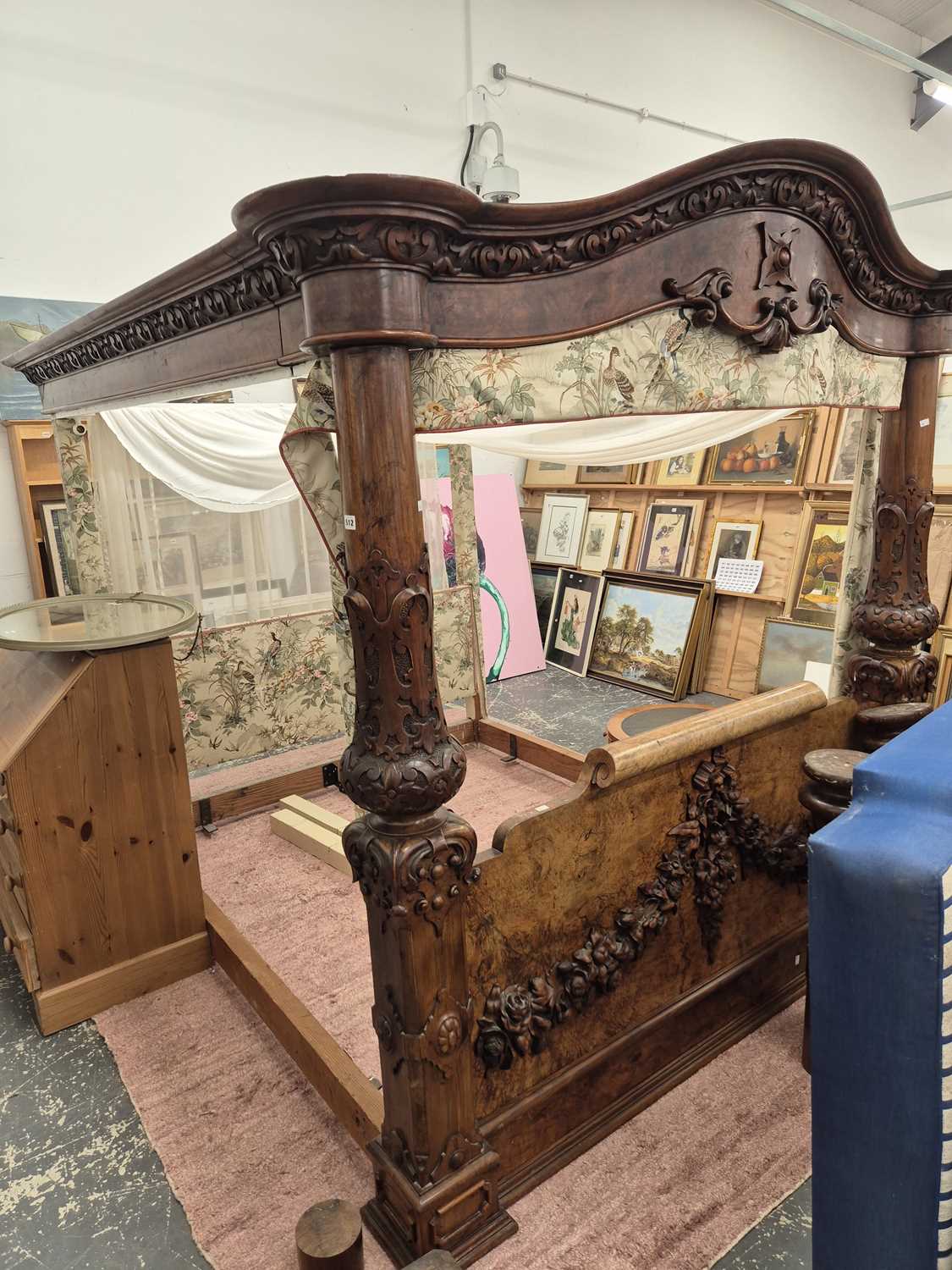 Lot 512 - An impressive Victorian Four poster double bed...