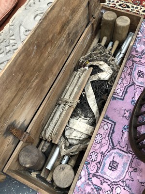Lot 661 - A Jaques Croquet set in virtually unused...