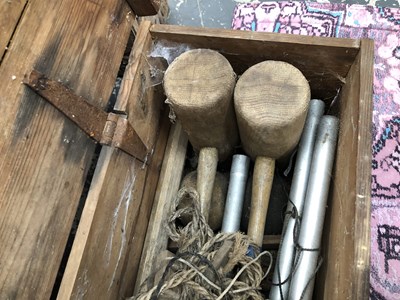 Lot 661 - A Jaques Croquet set in virtually unused...