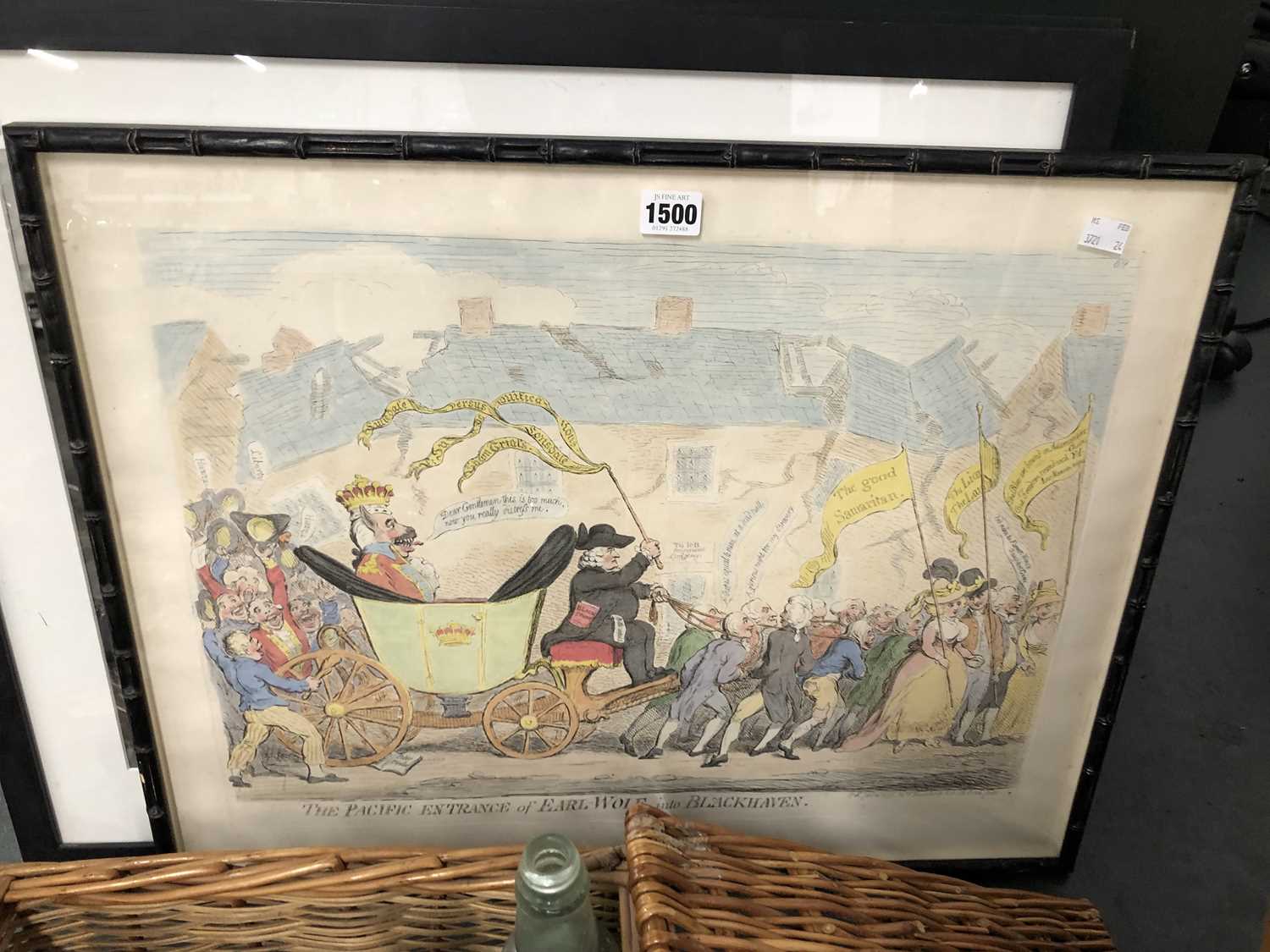 Lot 1500 - Two framed Bugatti photographs together with a...