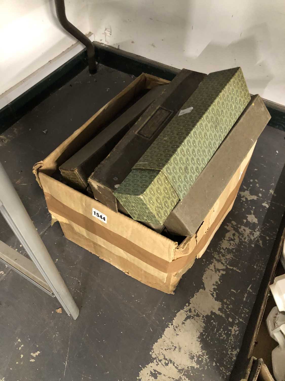 Lot 1544 - A collection of boxed music rolls and one...