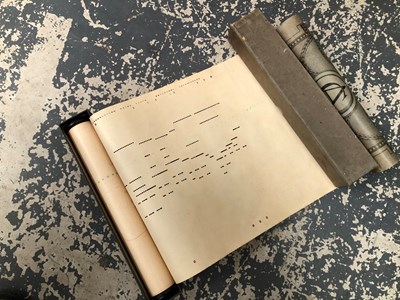 Lot 1544 - A collection of boxed music rolls and one...