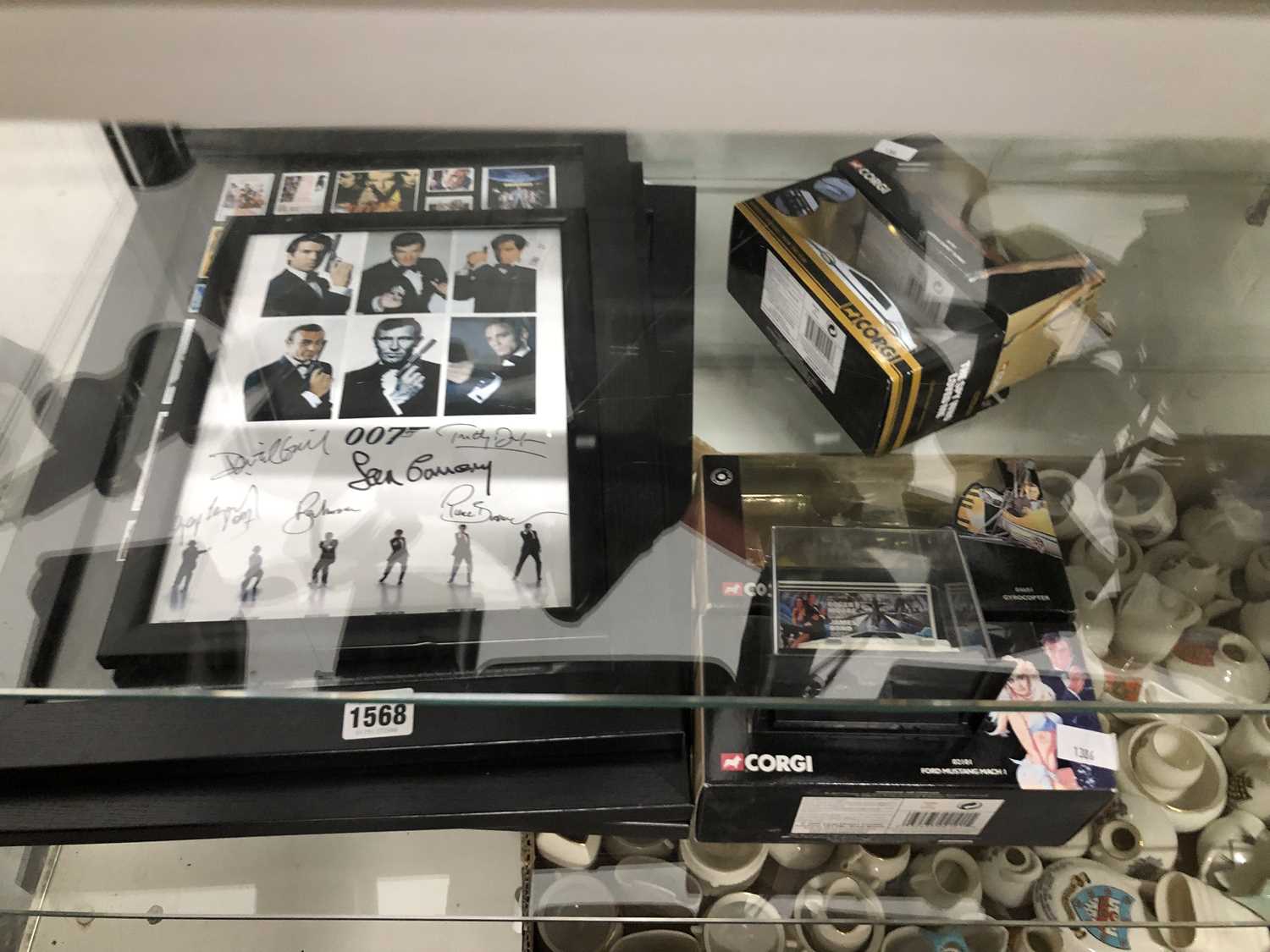 Lot 1568 - Four frames of James Bond film photographic...