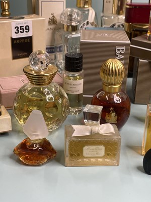 Lot 359 - A collection of  vintage perfume bottles,...