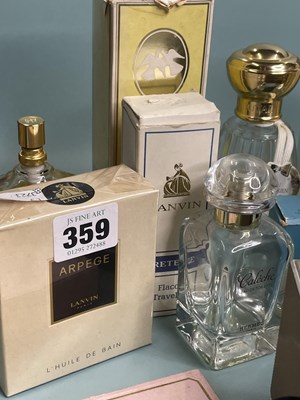 Lot 359 - A collection of  vintage perfume bottles,...