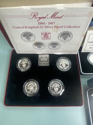 Lot 380 - A collection of silver proof and other coins