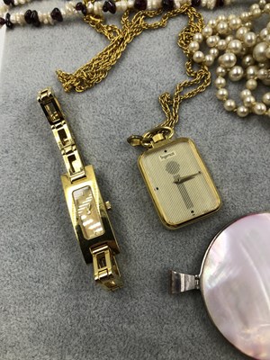 Lot 397 - A double row of Ciro pearls with a 9ct gold...