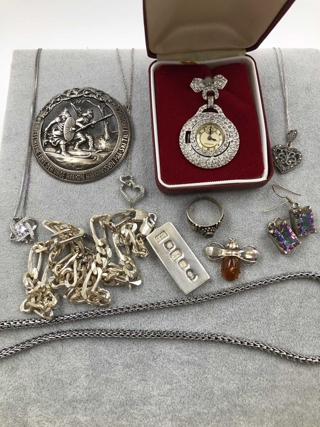 Lot 400 - A 830 silver Norweigan Birkenbeiner brooch...