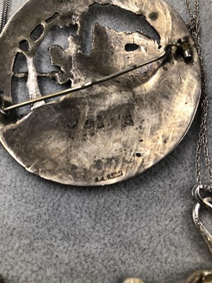 Lot 400 - A 830 silver Norweigan Birkenbeiner brooch...