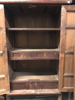 Lot 1033 - A Chinese two door robe cabinet. H 174 W 112 D...