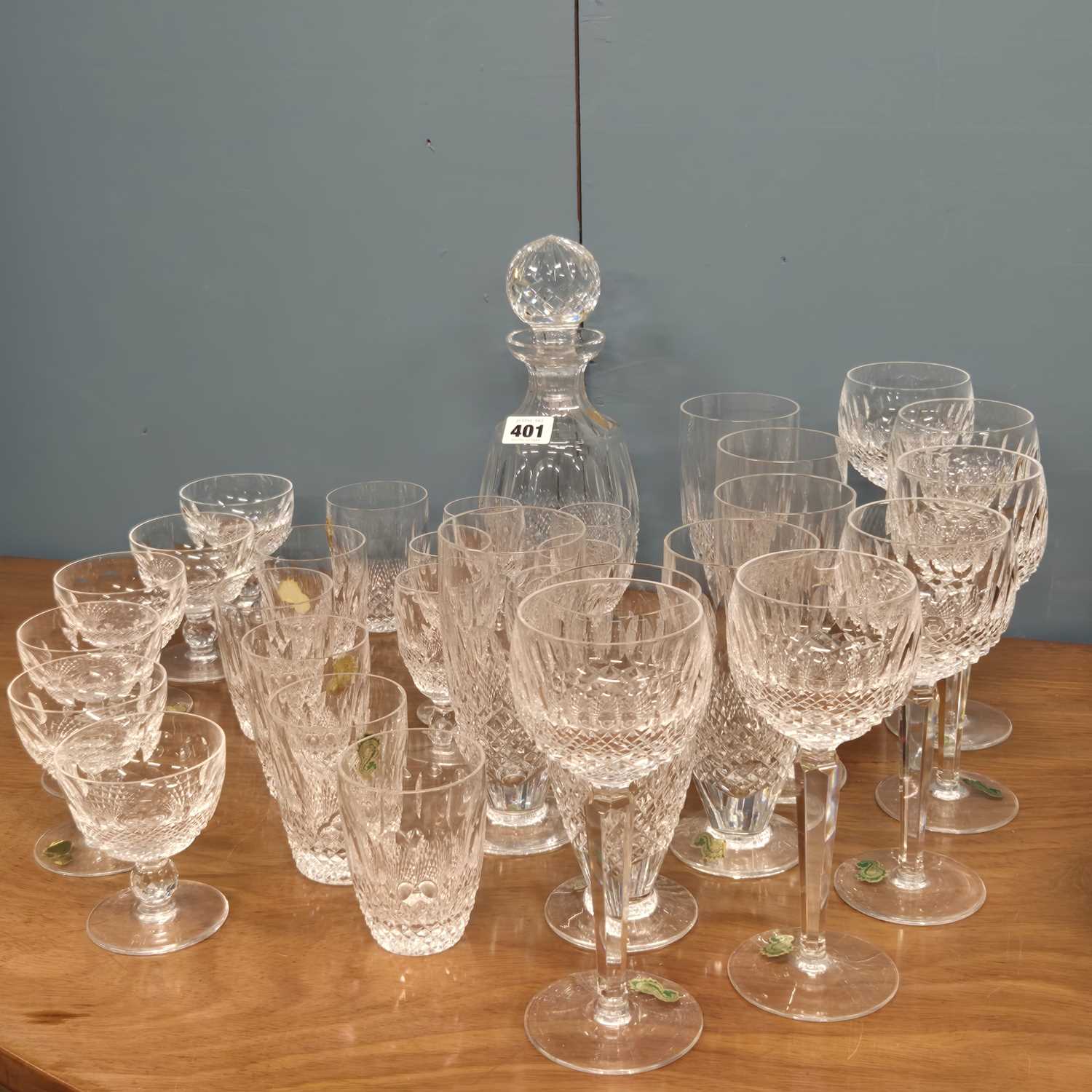 Lot 401 - A Waterford 'Colleen'pattern drinking set...