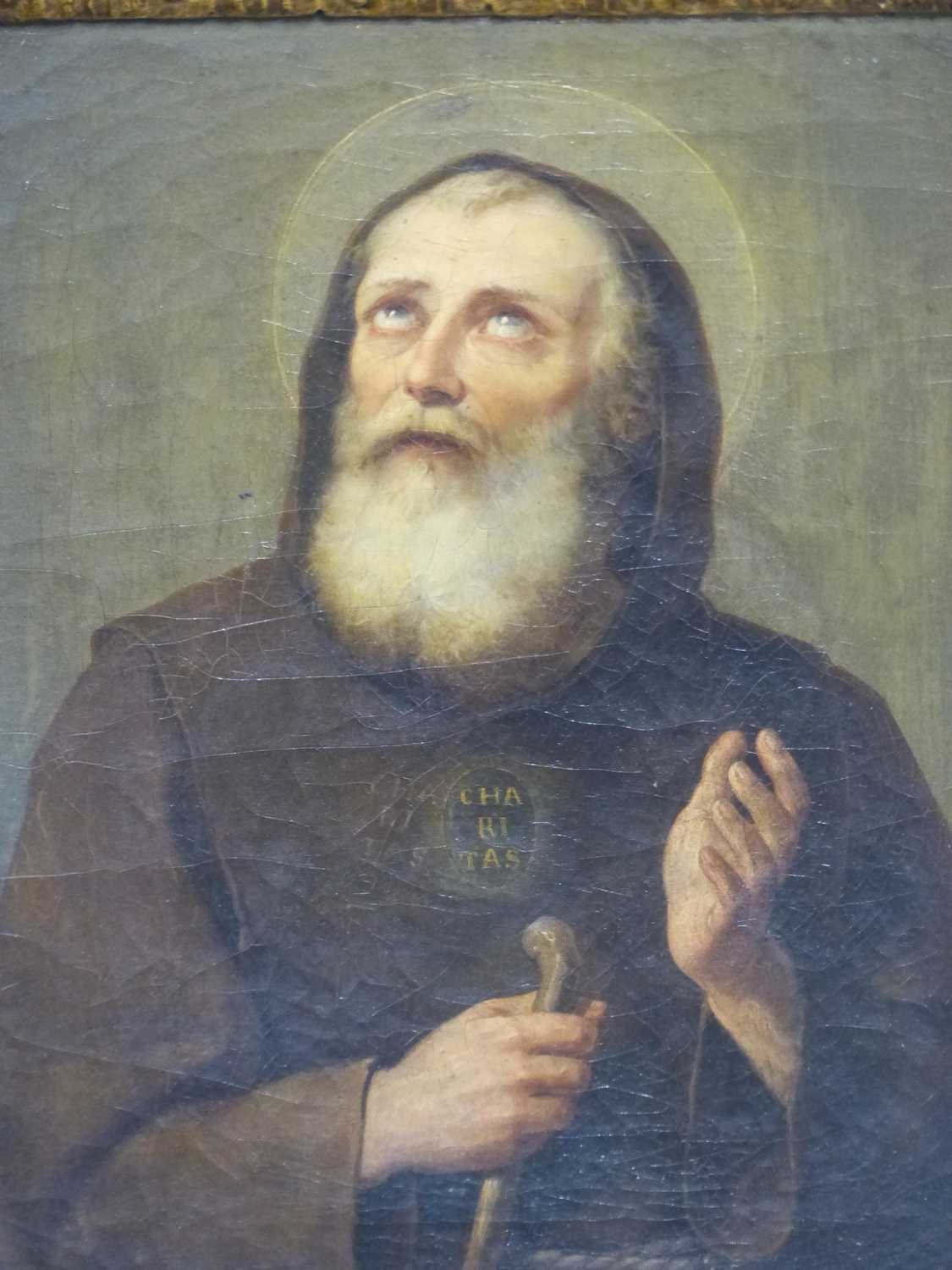 Lot 110 - 19th-century Italian school-  study of a saint...