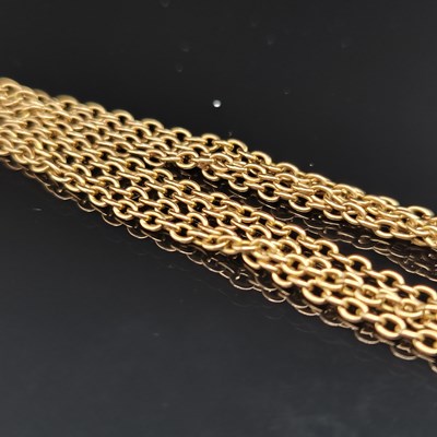Lot 17 - An antique extra long old gold long guard type...