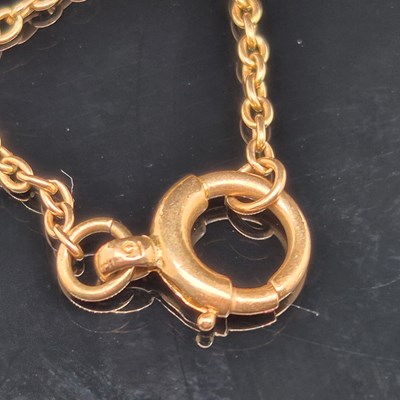 Lot 17 - An antique extra long old gold long guard type...