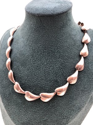 Lot 83 - Georg Jensen. A hallmarked silver Lotus-style...