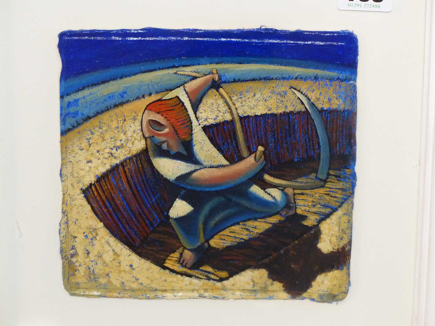 Lot 133 - Nicholas Mynheer (B.1958) ARR. The Reaper. oil...