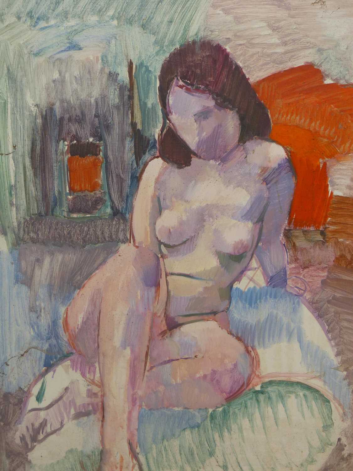 Lot 171 - Mid-20th century school. Two Nude Studies....