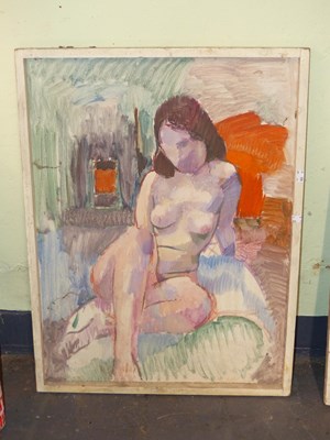 Lot 171 - Mid-20th century school. Two Nude Studies....