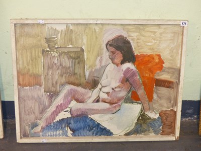 Lot 171 - Mid-20th century school. Two Nude Studies....