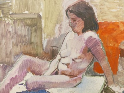 Lot 171 - Mid-20th century school. Two Nude Studies....