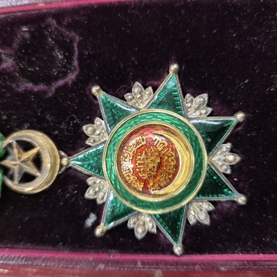 Lot 529 - An Ottoman Empire medal, The Order of Osmania...