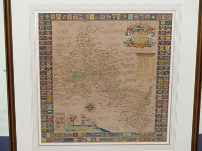 Lot 180 - By and after Robert Plot (1640-96), 'The Map...