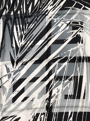 Lot 1117 - Givenchy, a vintage silk scarf. Black, white...