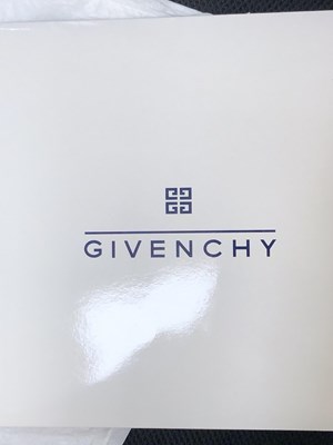 Lot 1117 - Givenchy, a vintage silk scarf. Black, white...