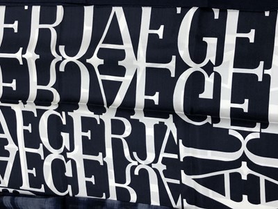 Lot 1126 - A Jaeger logo silk scarf, together with a...