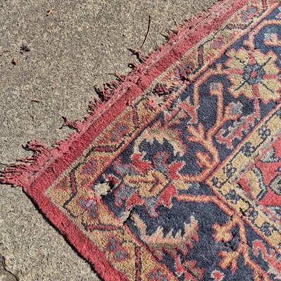 Lot 620 - An antique Turkish Oushak carpet