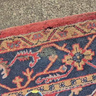 Lot 620 - An antique Turkish Oushak carpet
