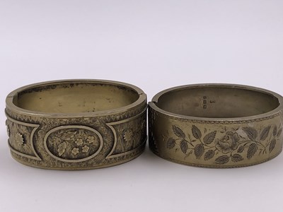 Lot 1006 - An antique Victorian aesthetic style hinged...