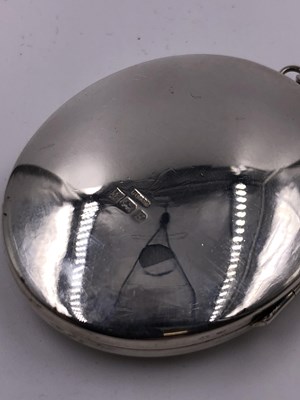 Lot 1005 - A large hallmarked silver engraved portrait...