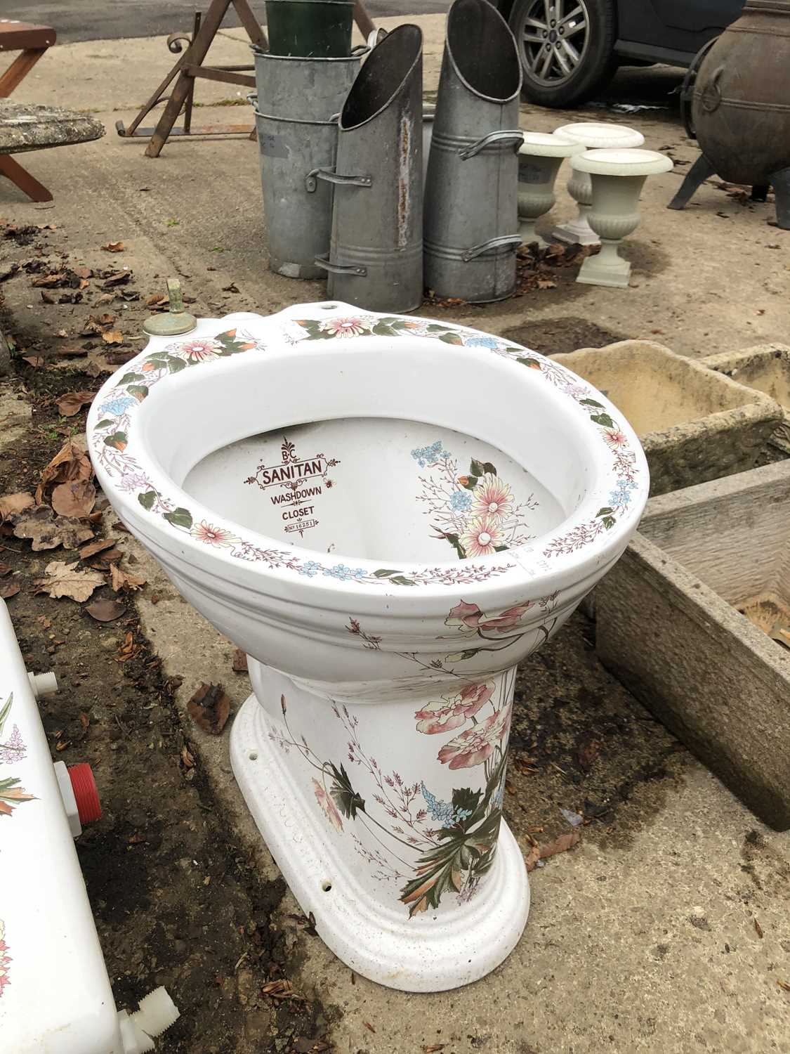 Lot 1267 - A vintage "sanitan washdown closet" toilet...