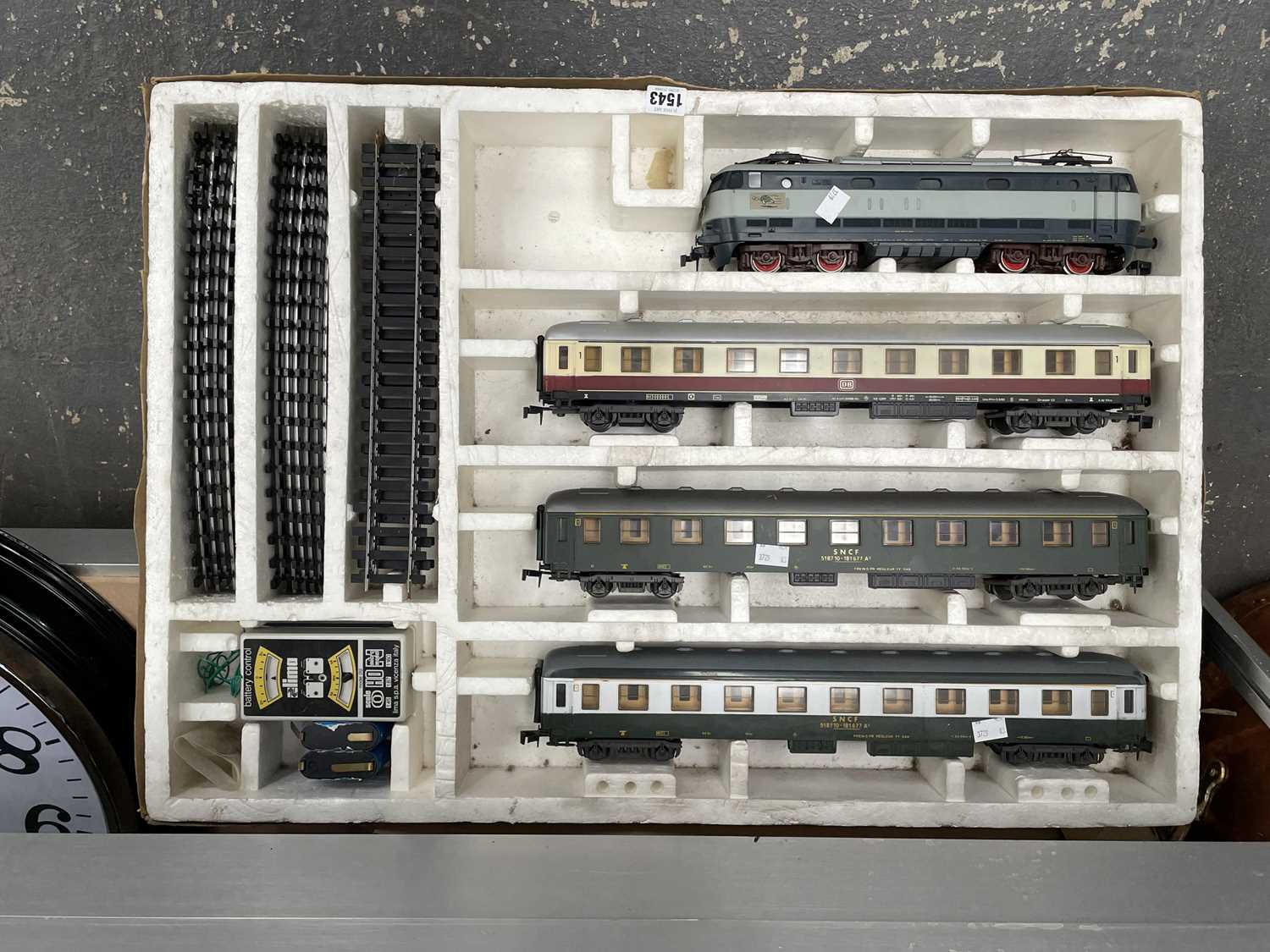 Lot 1543 - A Lima boxed railway set of an electric train,...