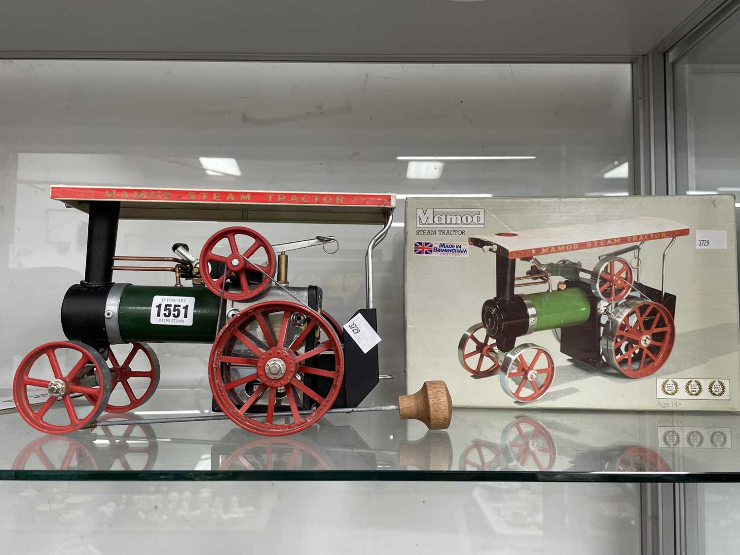 Lot 1551 - A boxed Mamod live steam tractor