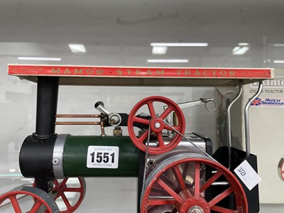 Lot 1551 - A boxed Mamod live steam tractor