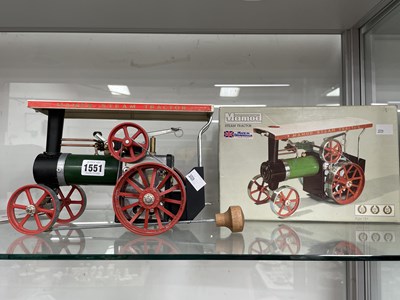 Lot 1551 - A boxed Mamod live steam tractor