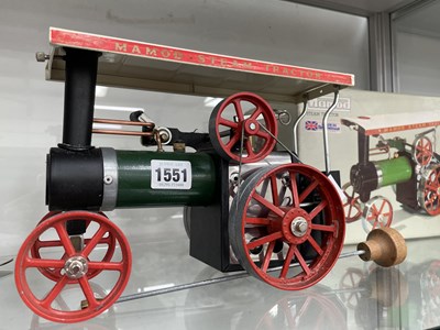 Lot 1551 - A boxed Mamod live steam tractor