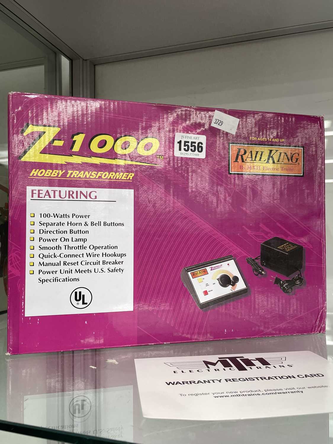 Lot 1556 - A boxed MTH Z-1000 Rail King electric transformer