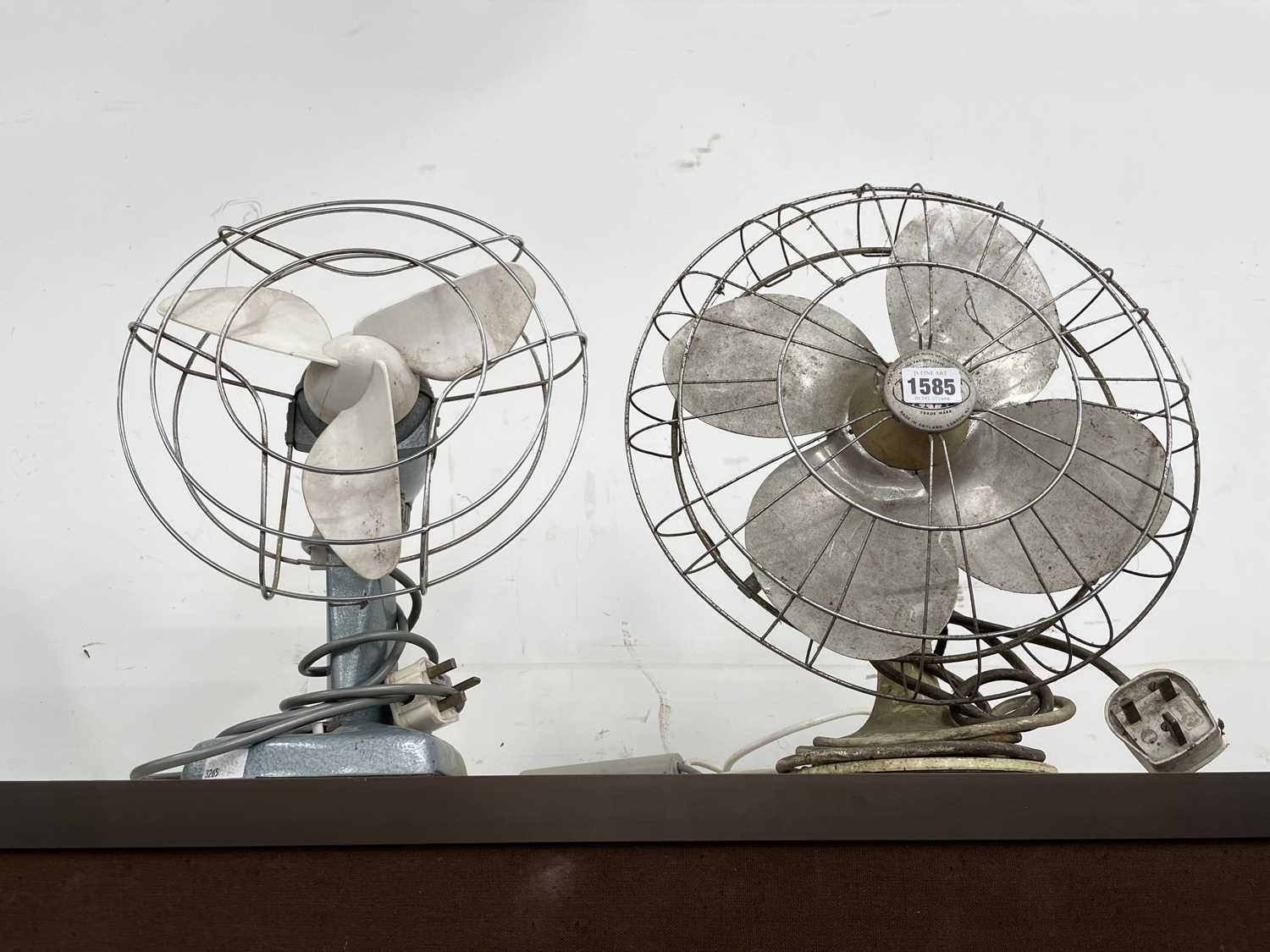 Lot 1585 - A Verity electric fan together with another fan