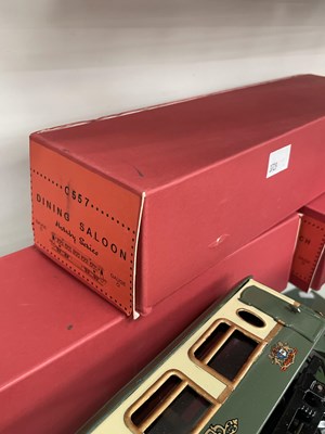 Lot 1596 - Boxed Hornby 0 guage railways: a dining car...