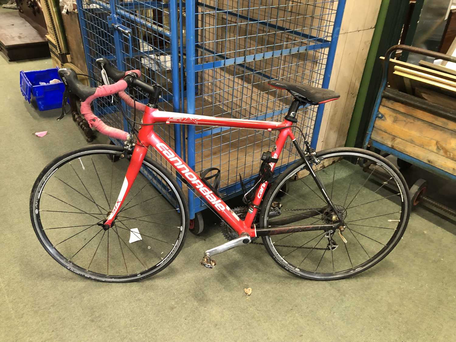 Lot 1391 - A Rare Cannondale Six racing bicycle.
