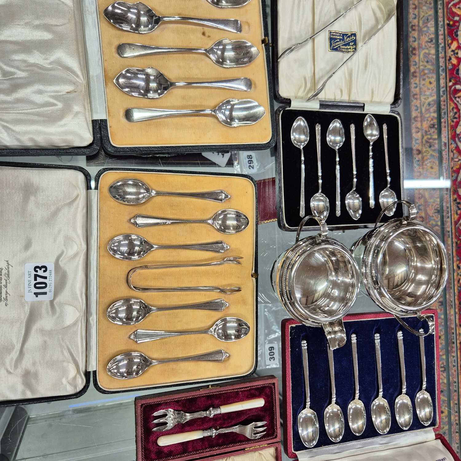 Lot 1073 - Various hallmarked silver tea and coffee spoon...