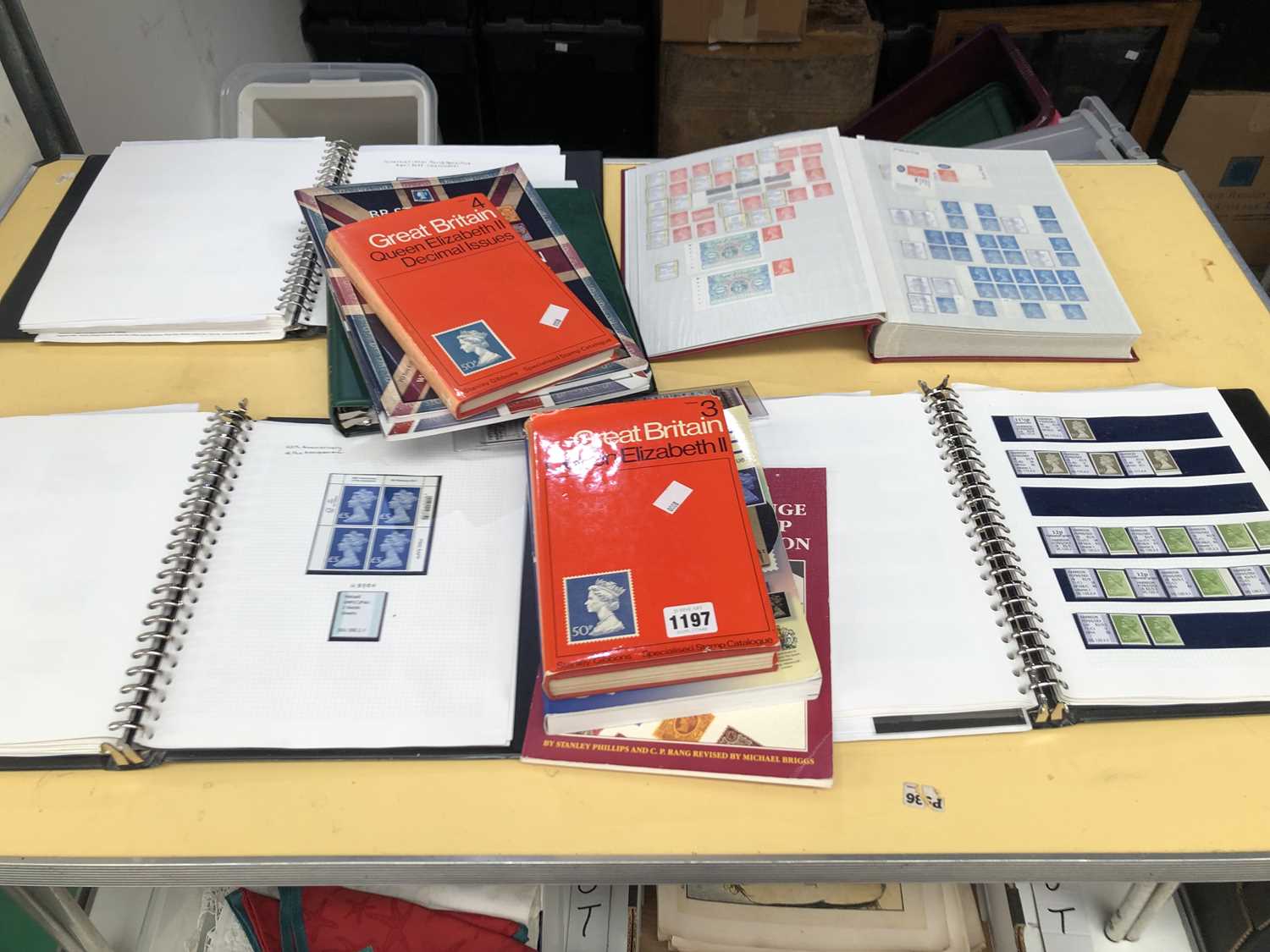 Lot 1197 - Various stamp albums containing unused stamps.