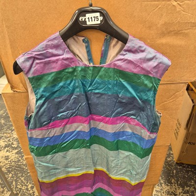 Lot 1175 - Saks Fifth Avenue. Vintage stripe mini dress....